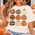Autumn Pattern Pumpkins T-Shirt