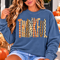 Thankful Leopard Print Long Sleeve T-Shirt
