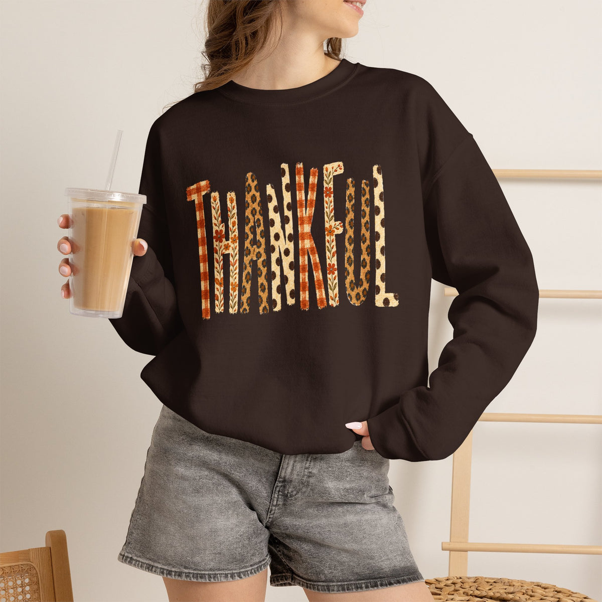 Thankful Fall Harvest Crewneck Sweatshirt
