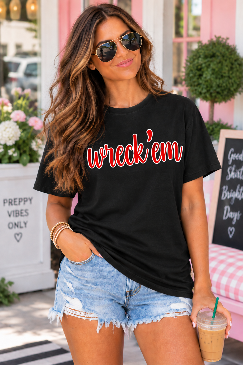 Wreck'em Tee — Bold Graphic Script