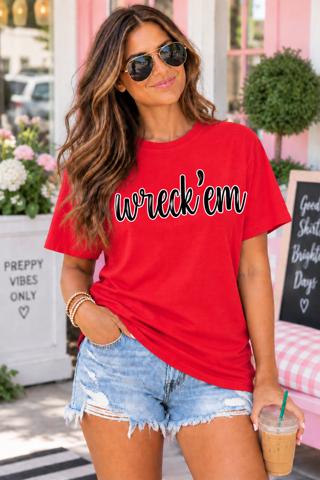 Wreck'em Tee — Bold Graphic Script